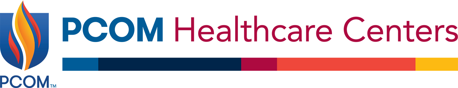 PCOM Healthcare Centers Logo - Home